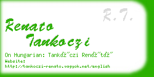 renato tankoczi business card